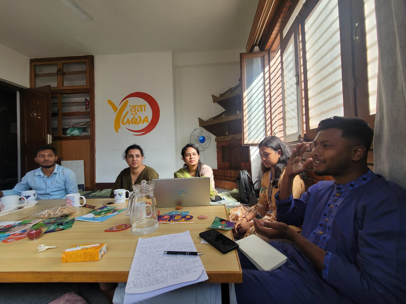 Team ABCD Visited YUWA office a YLO in Nepal