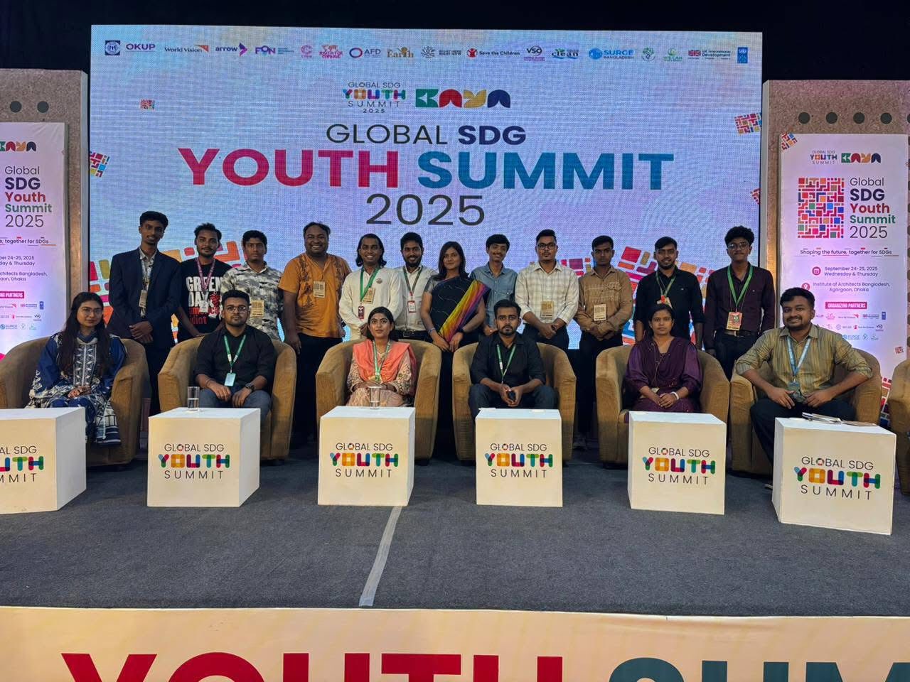 On 24–25 September 2025, the Global SDG Youth Summit opened at the Institute of Architects Bangladesh (IAB Centre), Agargaon